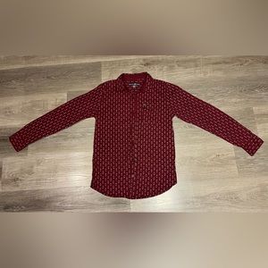 BEVERLY HILLS‎ POLO CLUB BURGUNDY W/ GREY ARROWS SIZE L 14-16